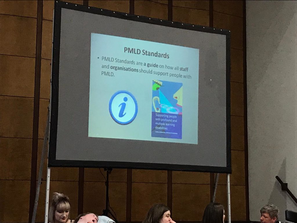 Photo from the workshop: PMLD Standards. : guide on how staff and organisations should support people with PMLD