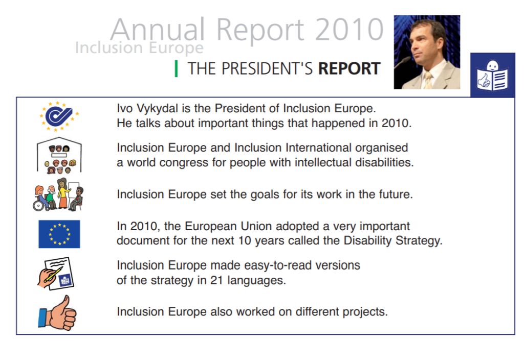 Ivo Vykydal writes in the Inclusion Europe 2009 annual report