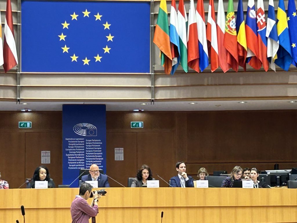 Tamara Byrne at the European Parliament