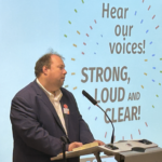 “I came to here to learn from you. I want to become a successful self-advocate and stand for my rights. My friends want this too.” Hear our Voices! self-advocacy conference, Tallinn